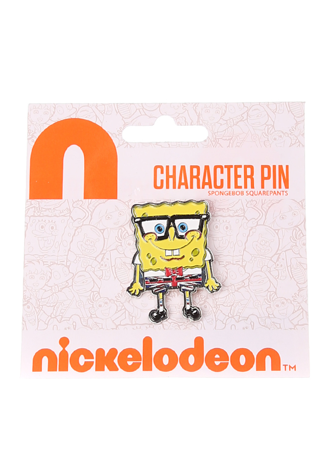 Значок, 2,5х4 см Nickelodeon рисунок жёлтая