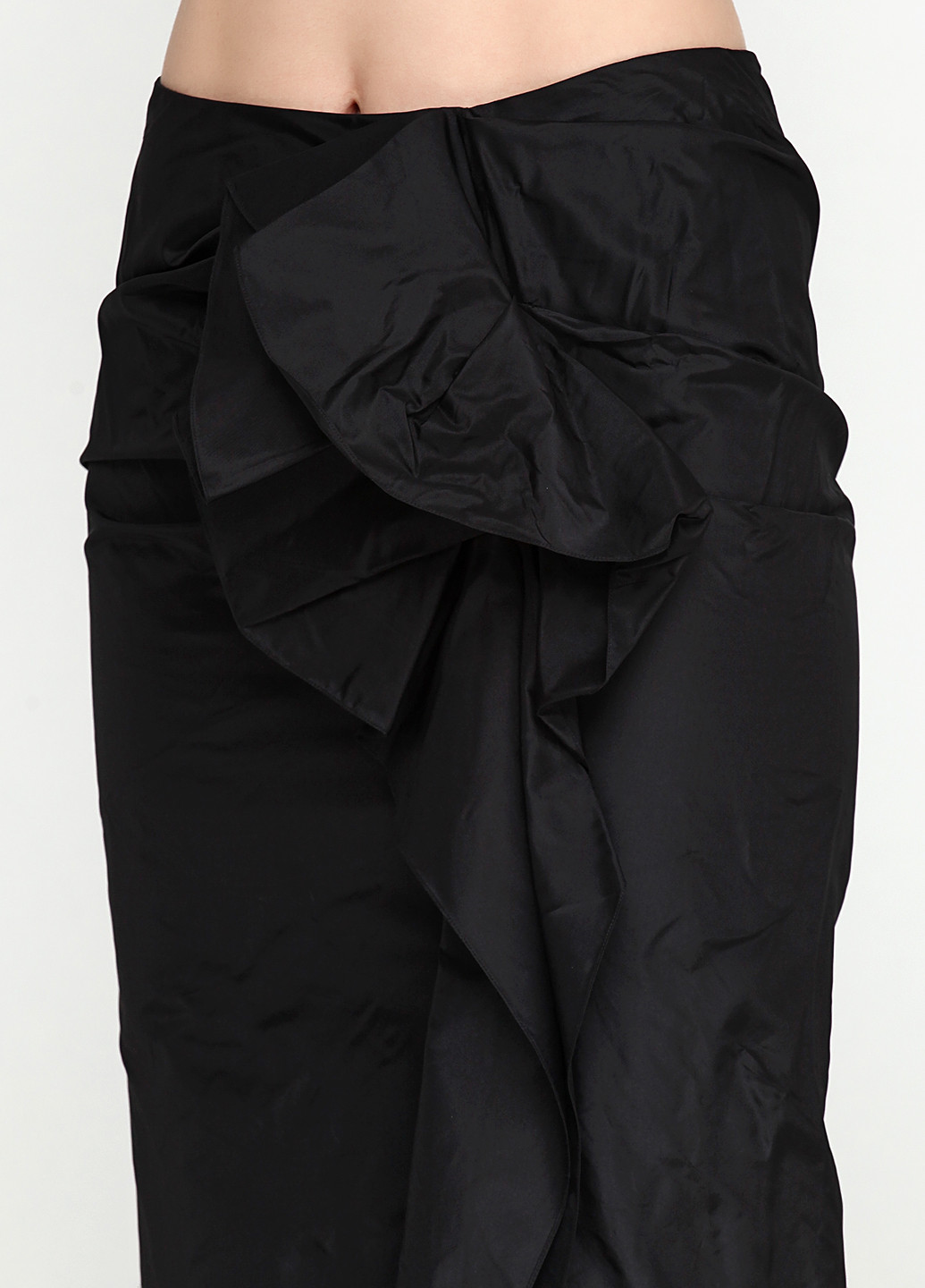 Черная кэжуал однотонная юбка Ralph Lauren макси