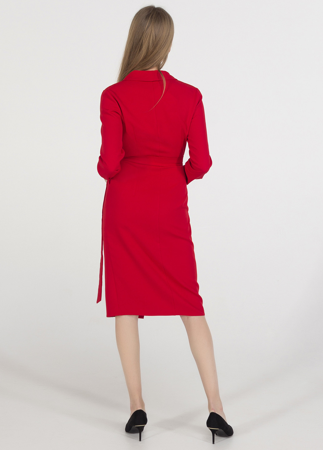 Красное кэжуал платье Viravi Wear однотонное