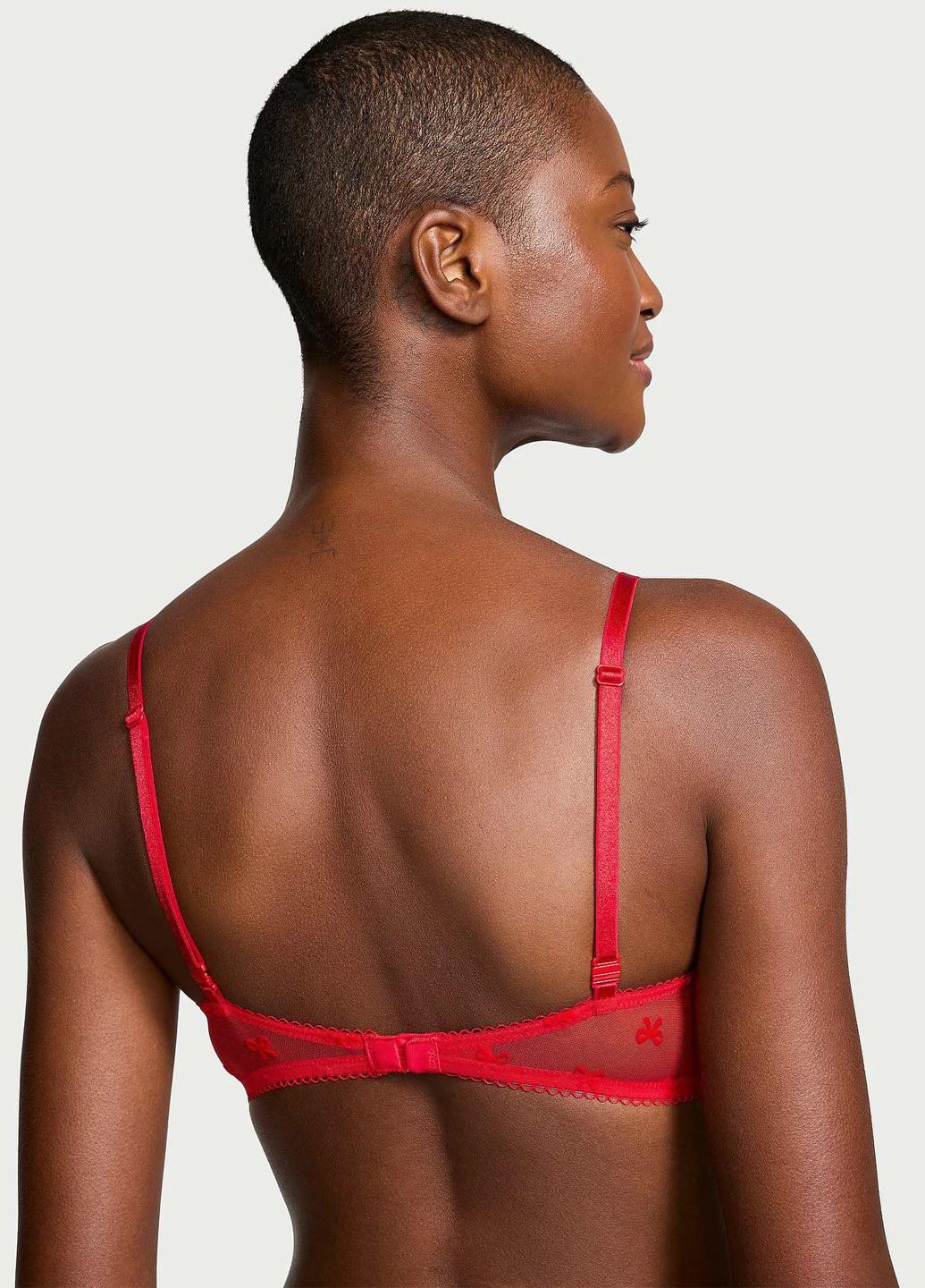 Красный демисезонный комплект (бюстгальтер, трусики) Victoria's Secret