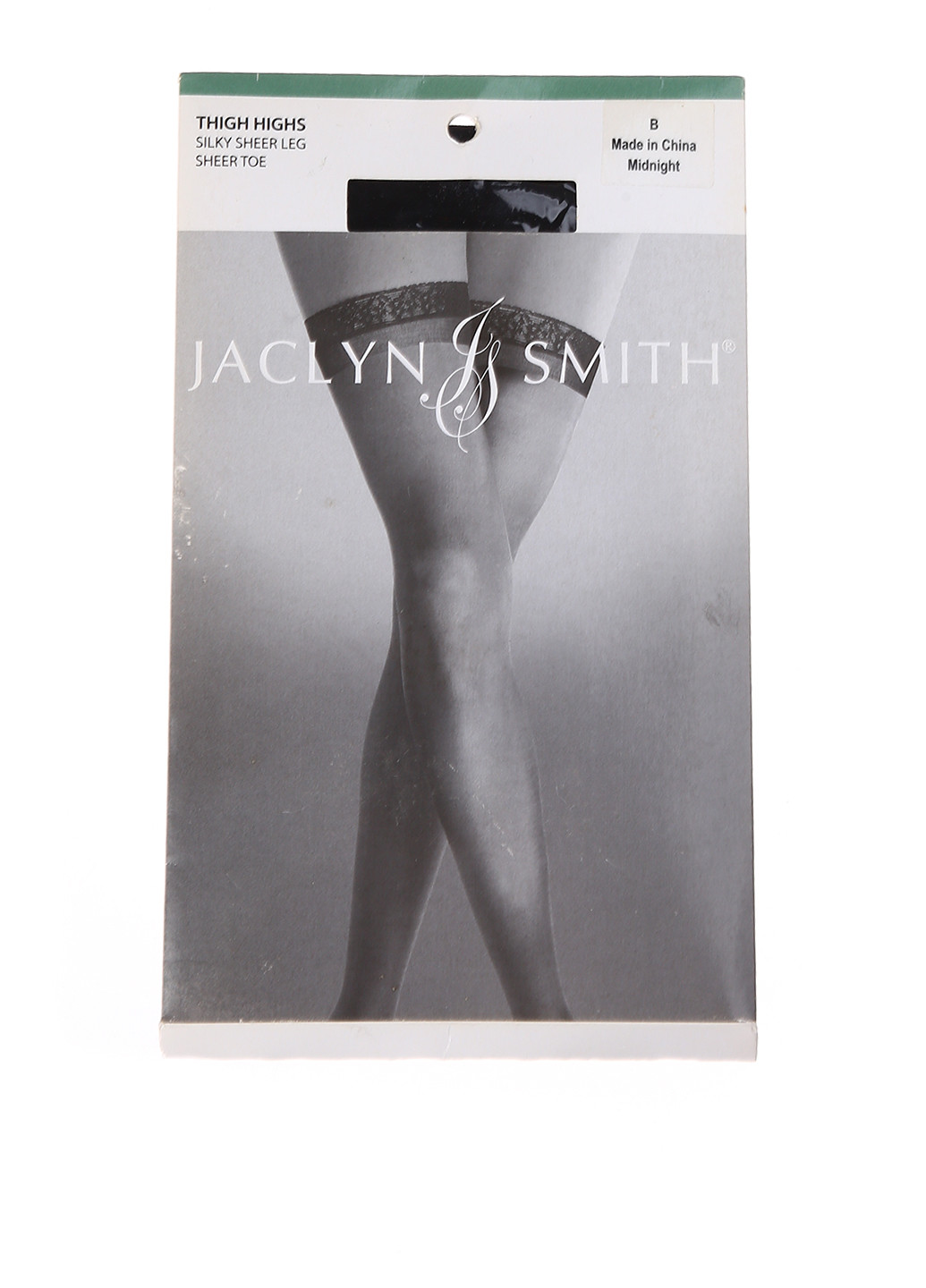 Чулки, midnight Jaclyn Smith без уплотненного носка однотонные чёрные повседневные