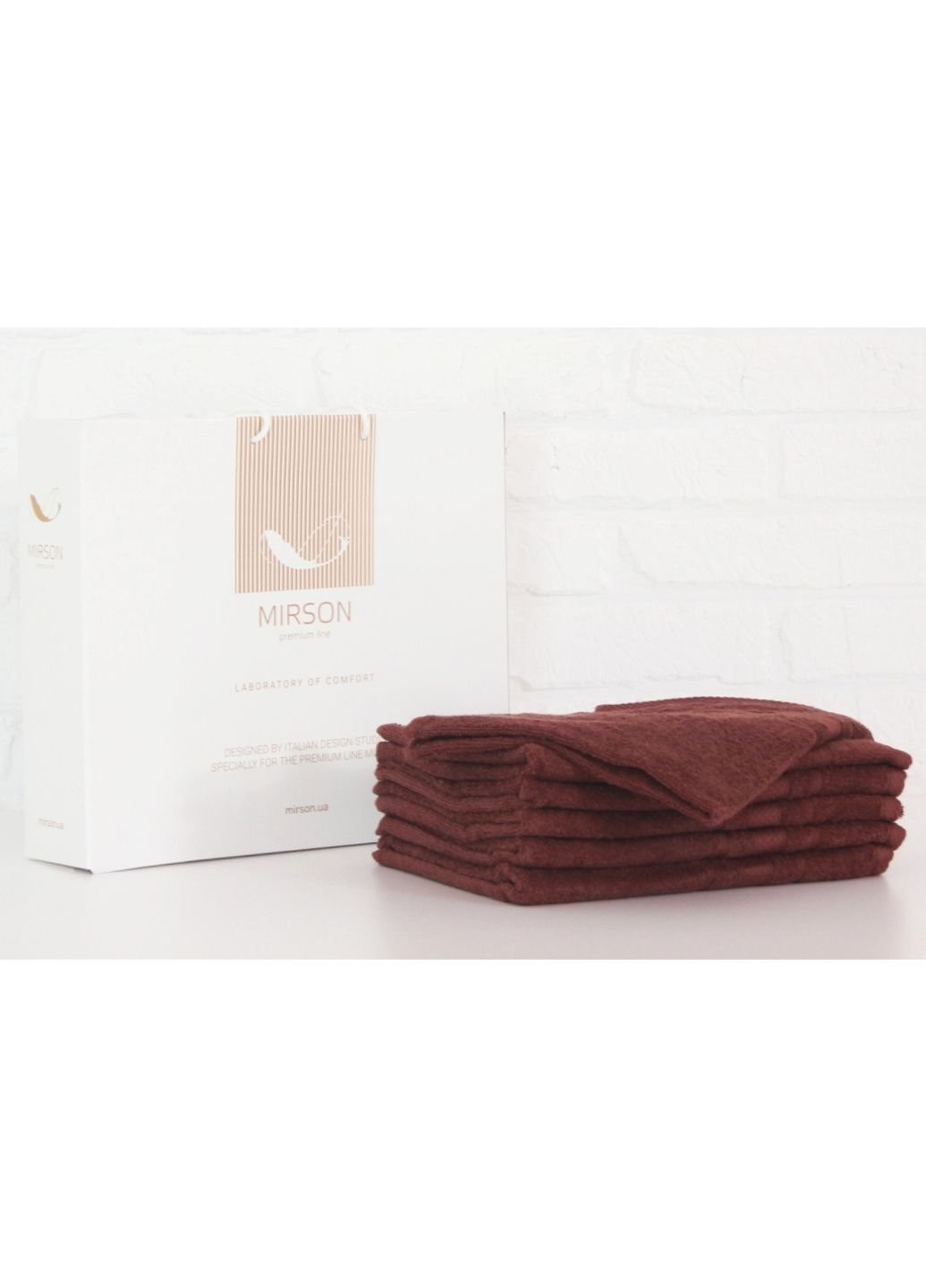 Mirson полотенце набор банный №5071 elite softness brown 70х140 6 шт (2200003524116) коричневый производство - Украина