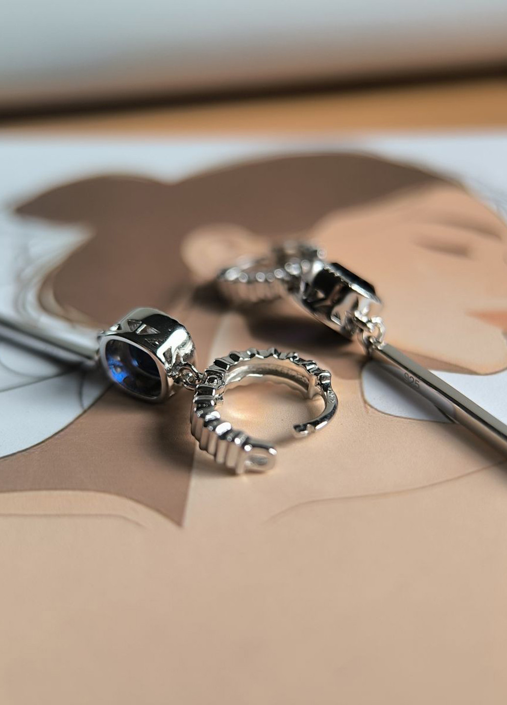 Сережки Silver Flame (369649061)