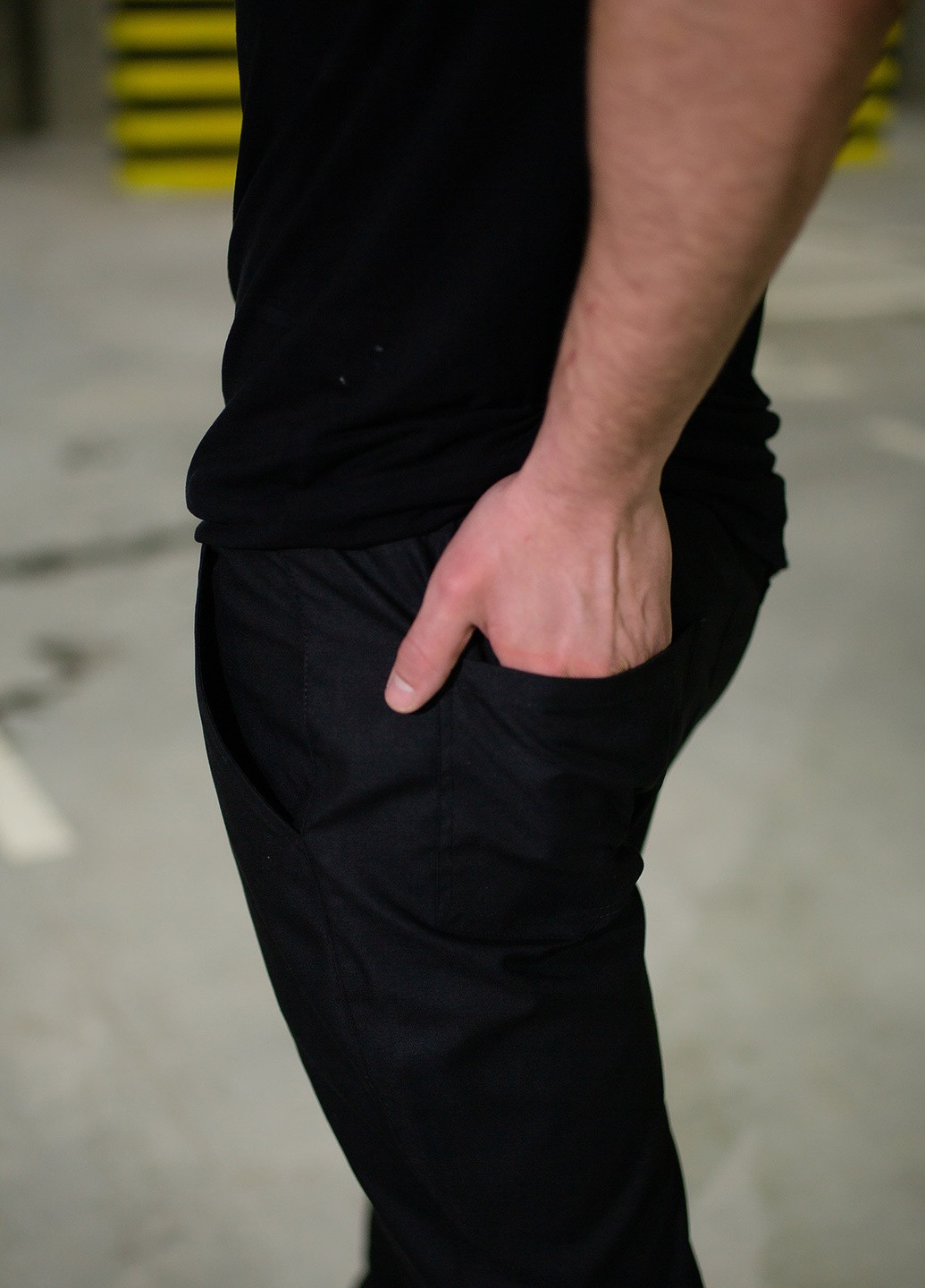 Черные кэжуал демисезонные джоггеры брюки Without