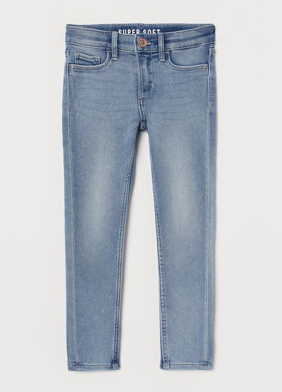 Голубые демисезонные скинни штаны джинсы скинни для девочки H&M