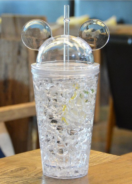 Охлаждающий стакан с трубочкой Mickey Mouse, белый More (253840370)