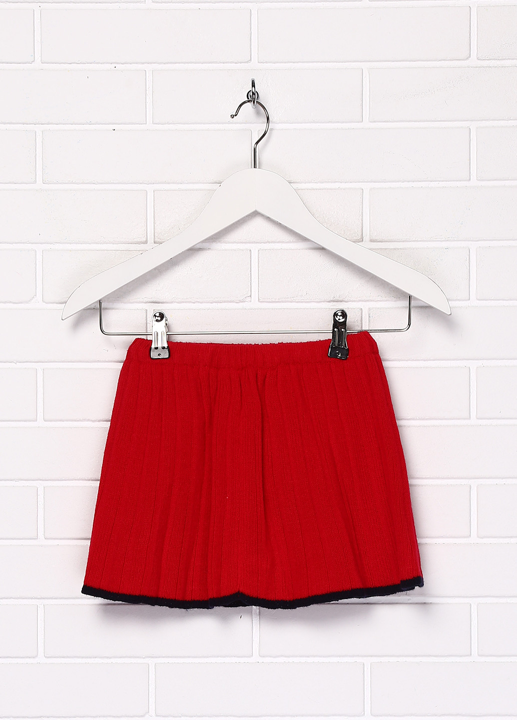 Красная кэжуал однотонная юбка No Brand мини