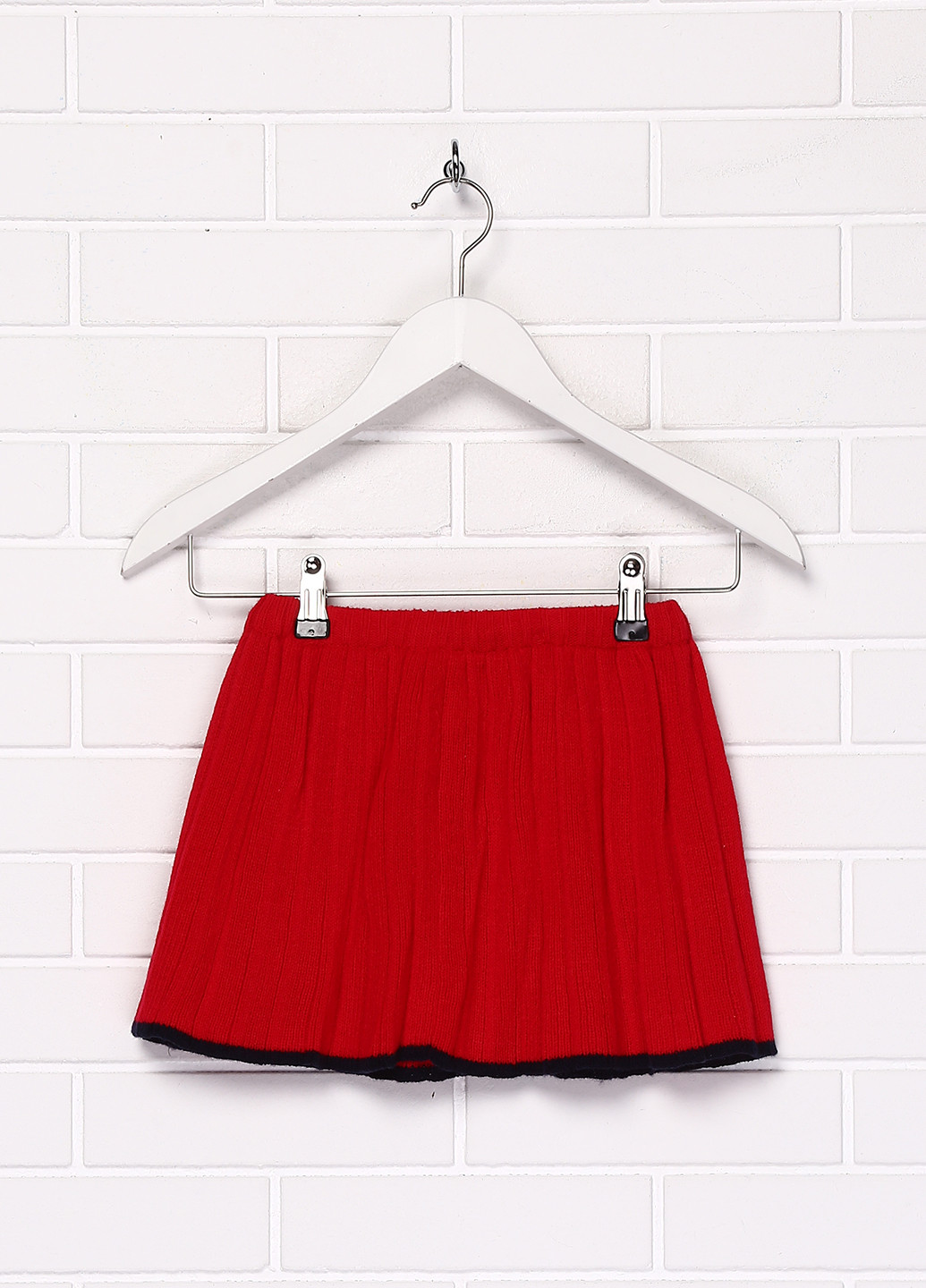 Красная кэжуал однотонная юбка No Brand мини