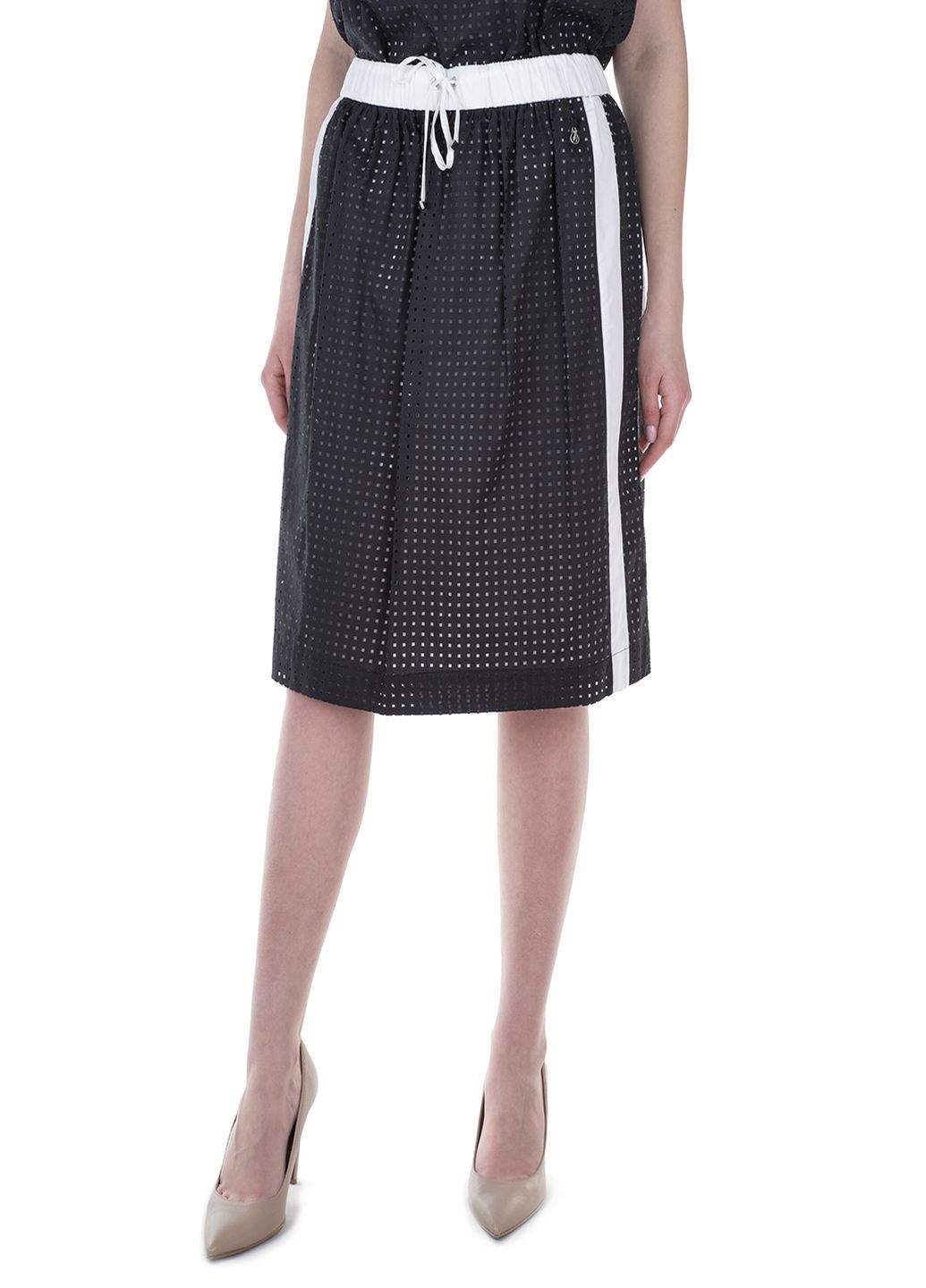 Черная в клетку юбка Trussardi Jeans