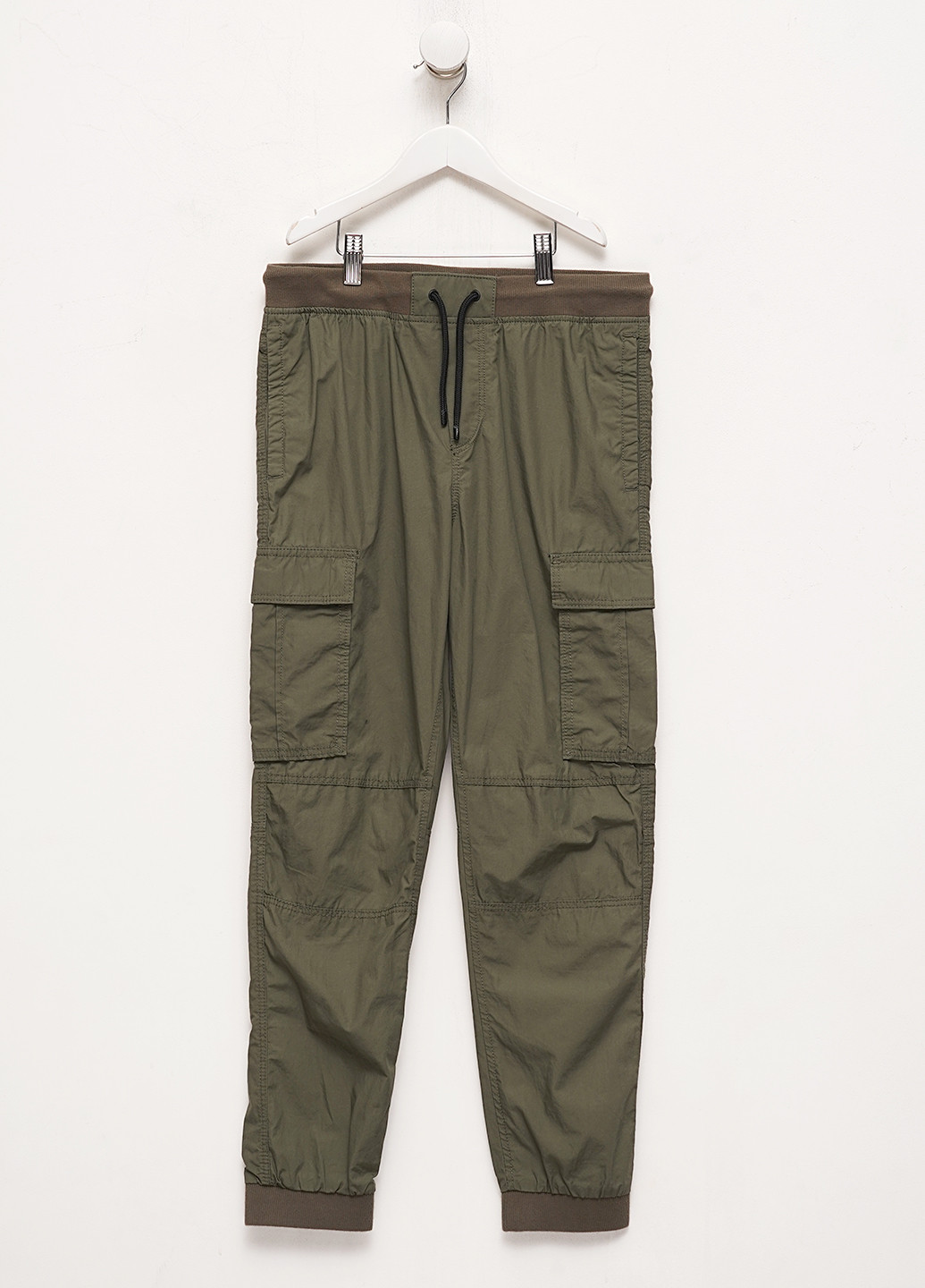 Хаки кэжуал демисезонные брюки джоггеры, карго H&M