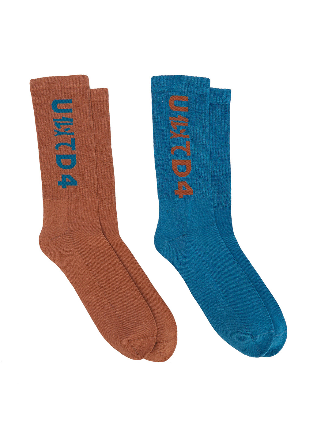 Комбіновані шкарпетки (2 пари) UNITED4 написи (329058605)