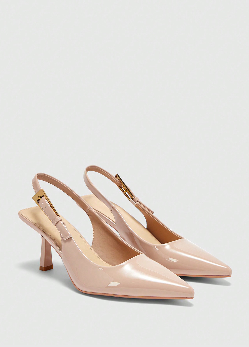 SHEIN Туфли слингбеки бежевый з искусственная кожа, китай — лето (367436382)