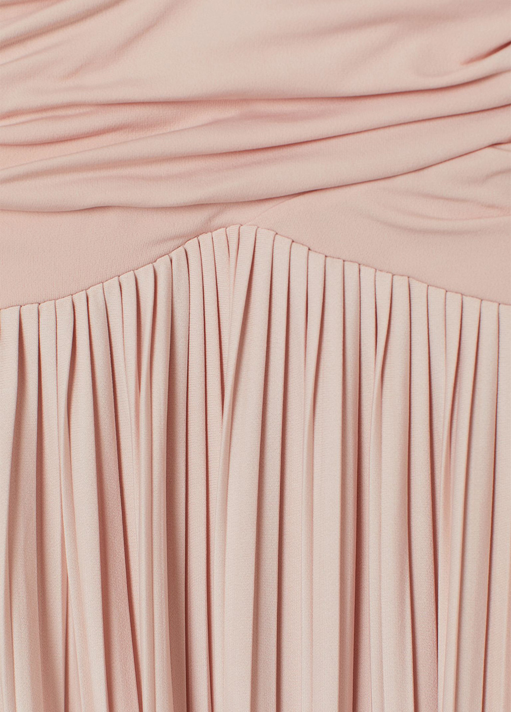 Рожева вечірня сукня плісована H&M однотонна