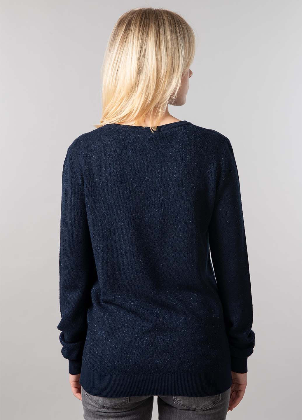 Темно-синий демисезонный свитер джемпер Trussardi
