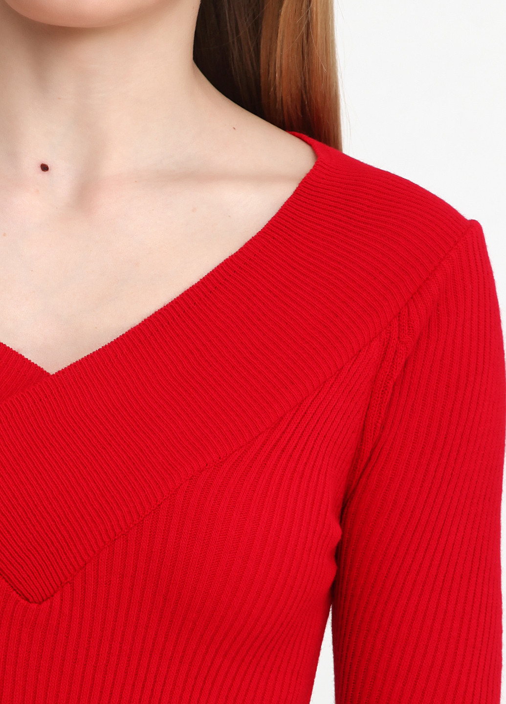Красный демисезонный пуловер пуловер Akdeniz
