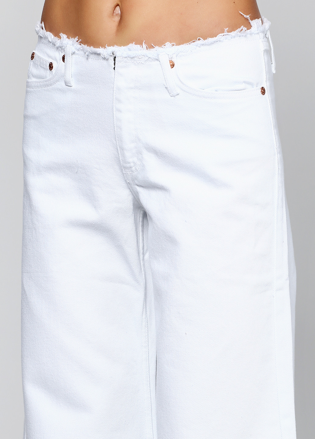 Белые демисезонные клеш джинсы Won Hundred