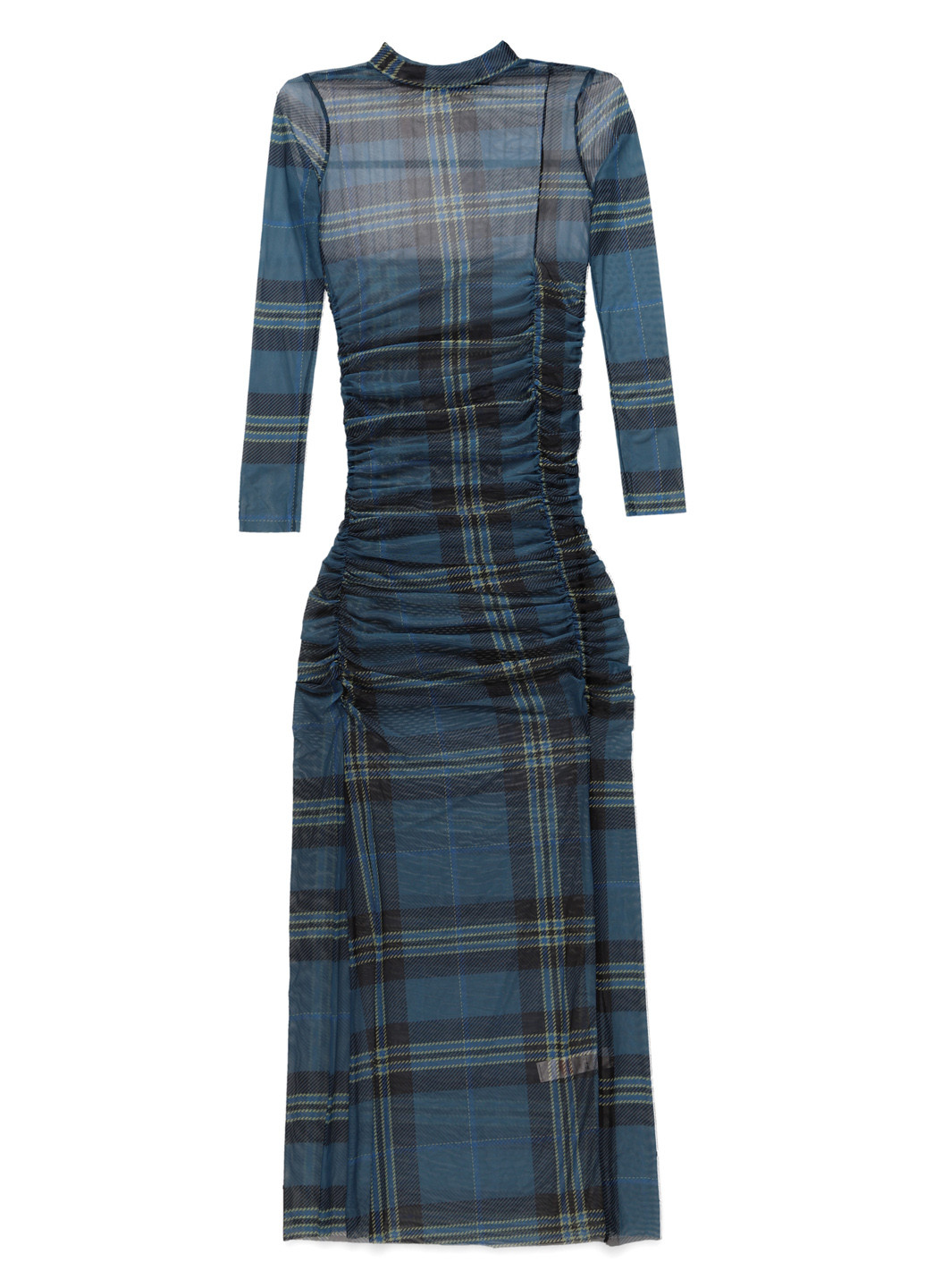 Синее кэжуал платье New Girl Order в клетку