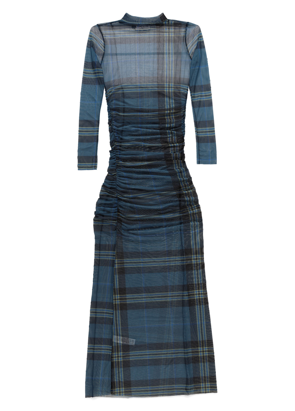 Синее кэжуал платье New Girl Order в клетку