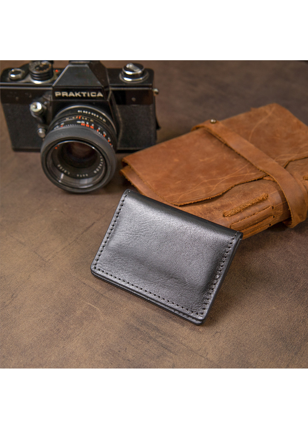 Шкіряна обкладинка для документів 10х7х0,5 см Grande Pelle (252414478)