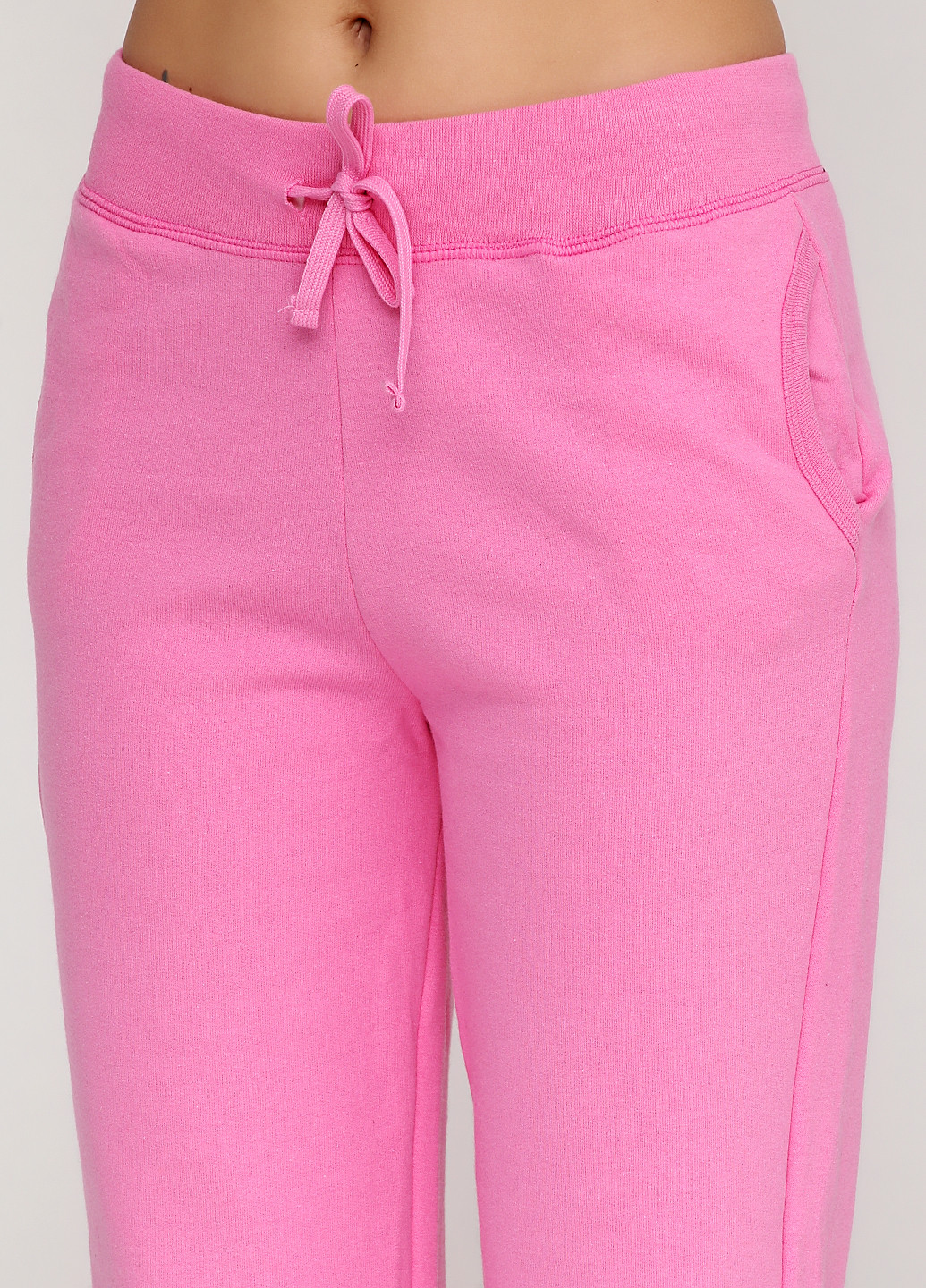 Розовые спортивные зимние прямые брюки Gildan