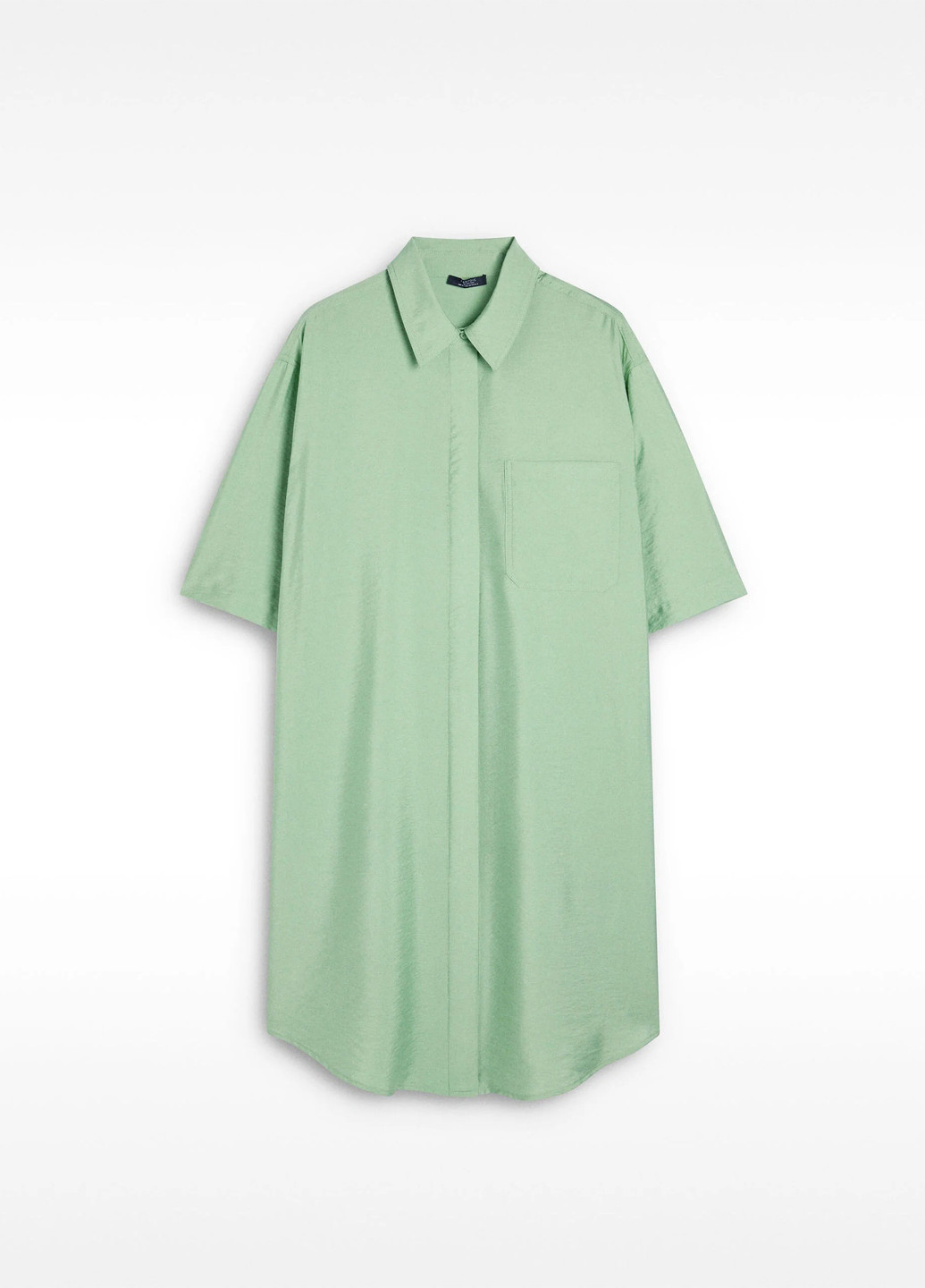 Зеленое кэжуал платье рубашка Parfois однотонное