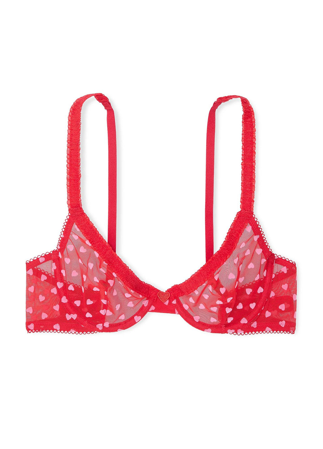 Красный демисезонный комплект (бюстгальтер, трусики) Victoria's Secret