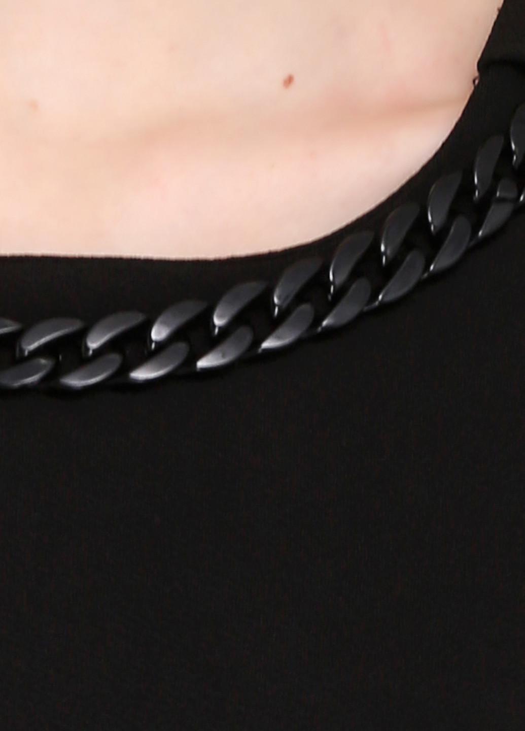 Черное кэжуал платье Signature Collection однотонное