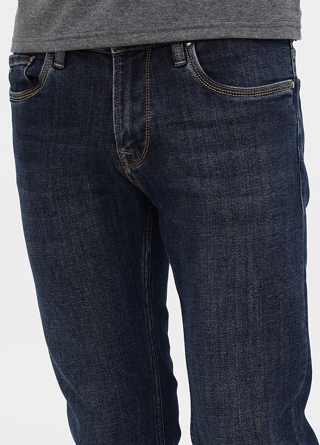Синие демисезонные прямые джинсы Burberry
