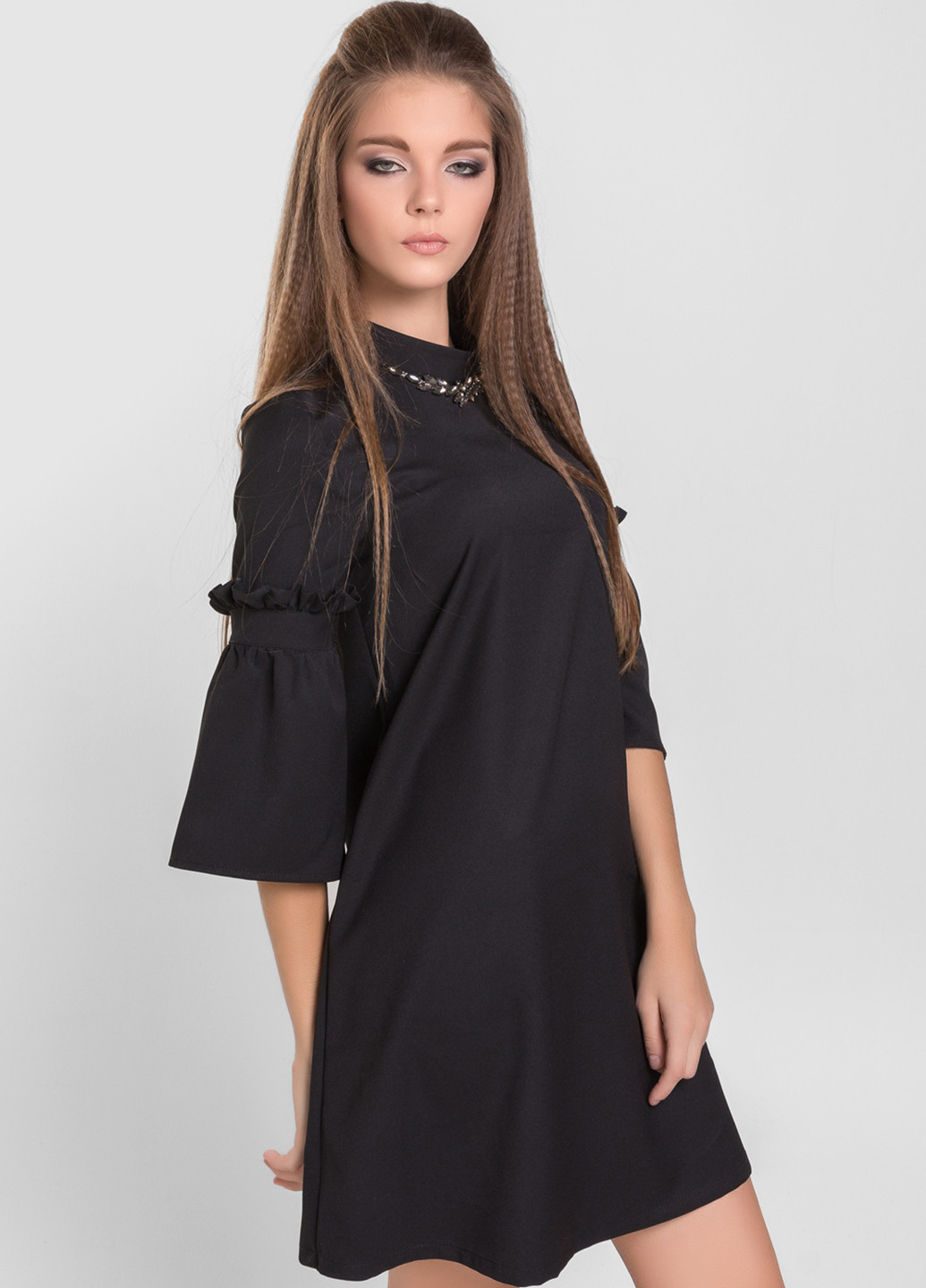 Черное кэжуал платье Azuri