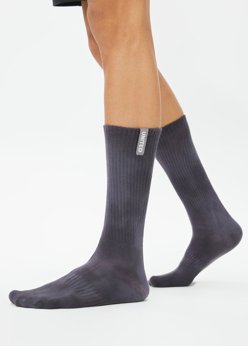 Тёмно-серые носки UNITED4 тай-дай (329148535)