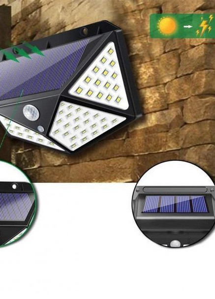 Комплект фонарей 8 шт на солнечной батарее Motion 100 LED с датчиком движения Solar (236127146)