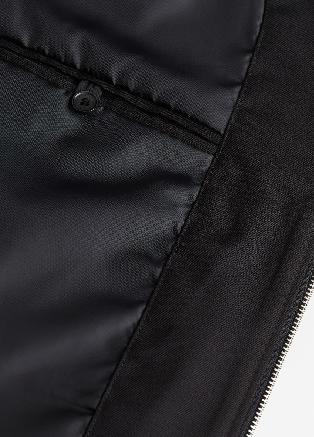 Черная демисезонная куртка H&M