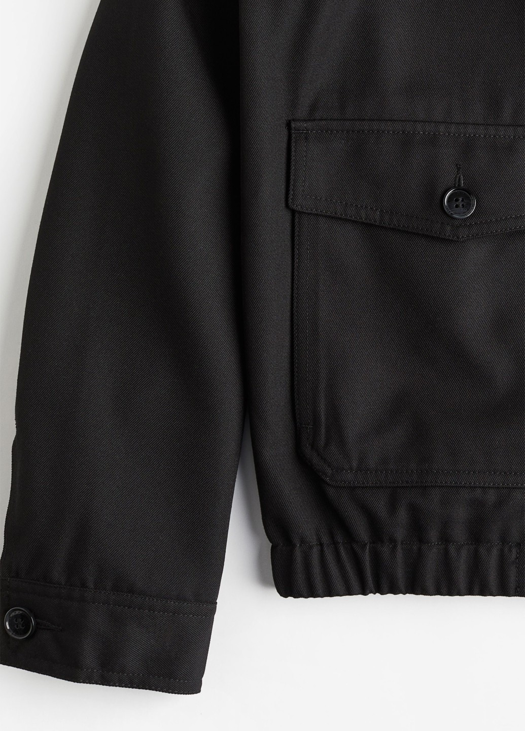 Черная демисезонная куртка H&M