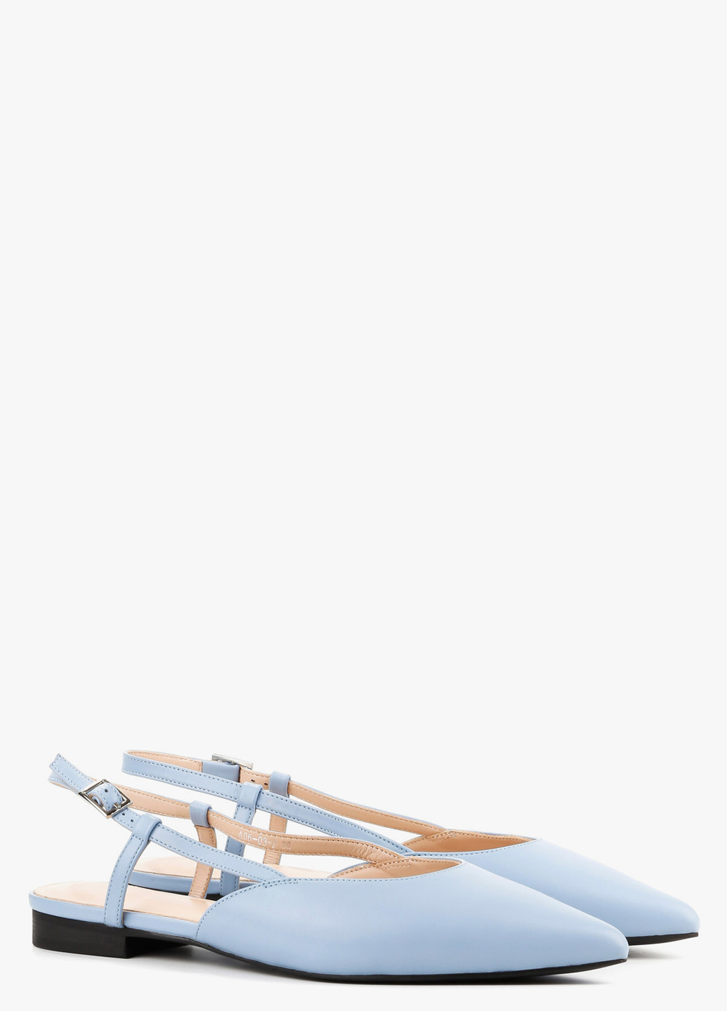 Le'BERDES Туфли слингбеки голубой з натуральная кожа, украина — лето (293152924)