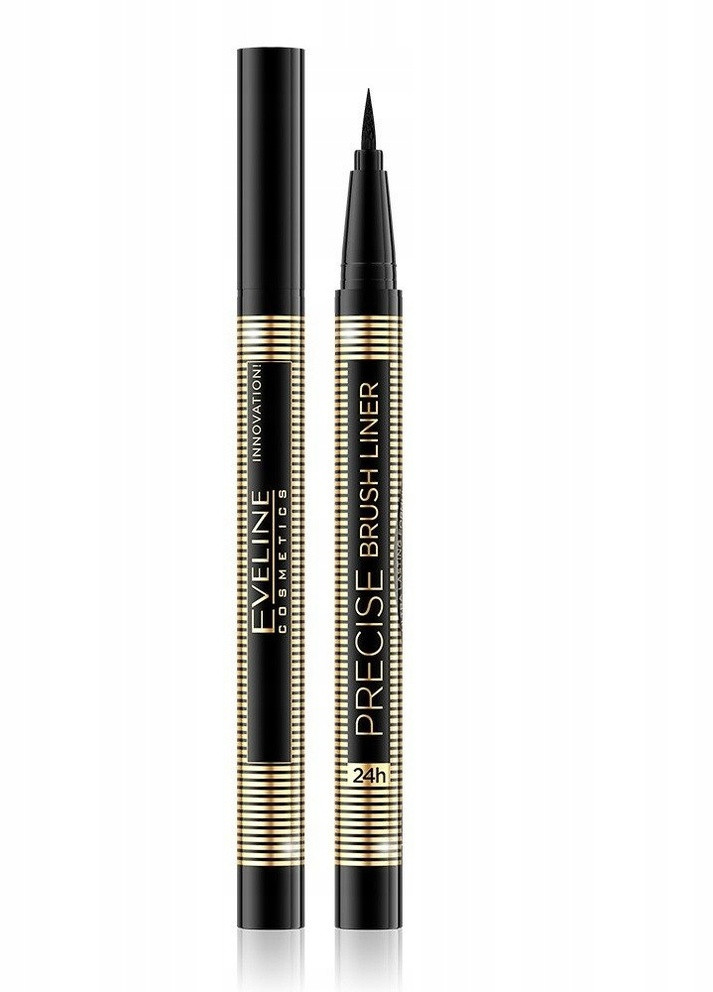 Подводка для глаз eveline precise brush liner ультрастойкая черная, 4 мл Eveline Cosmetics 5901761977547 (256107437)