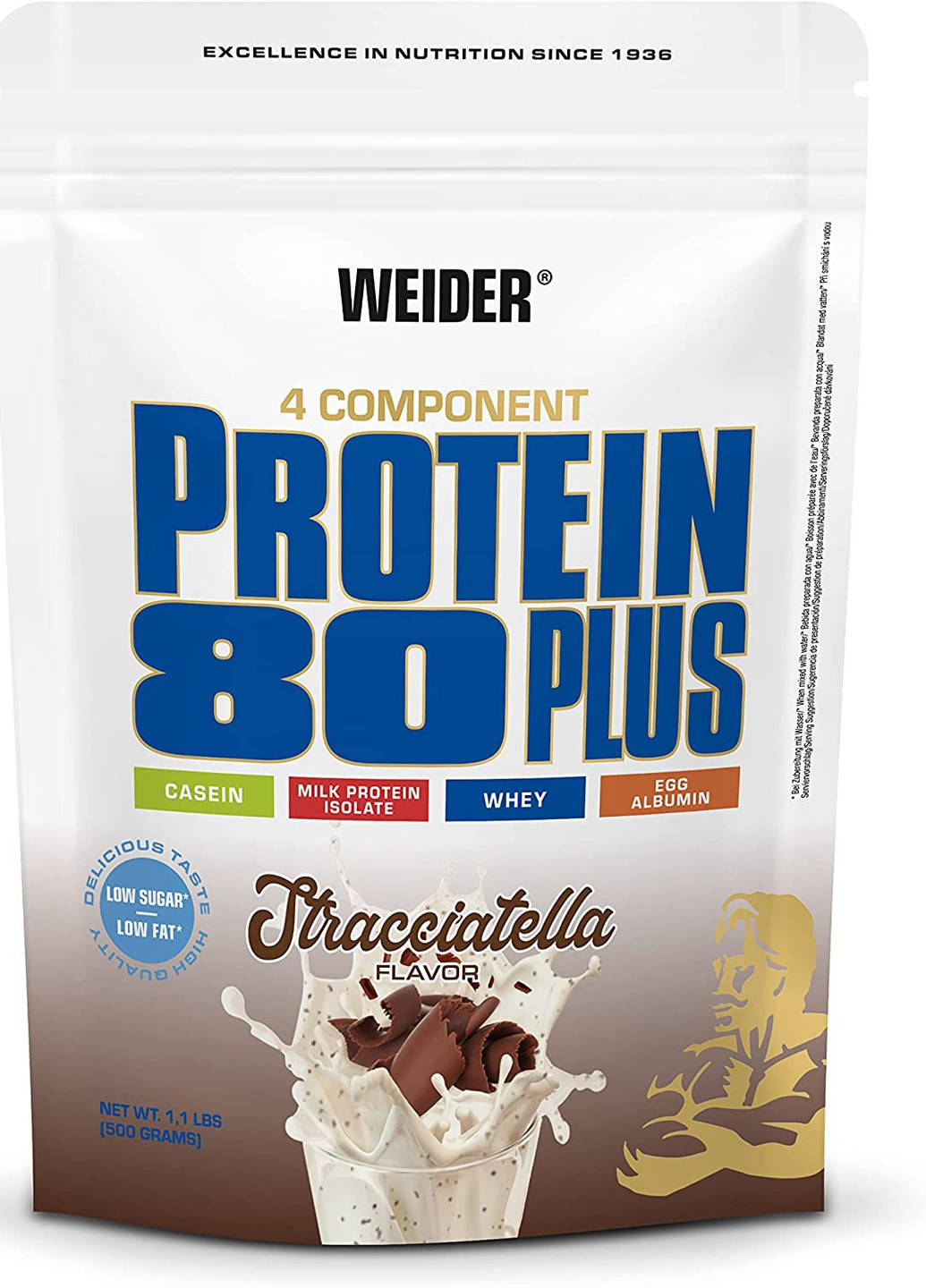 Протеин Protein 80 Plus 500 g (Straciatella) Weider (255916163)
