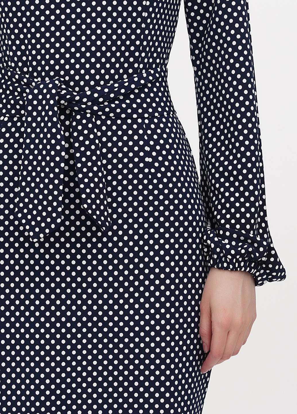 Темно-синя кежуал сукня Laura Bettini в горошок