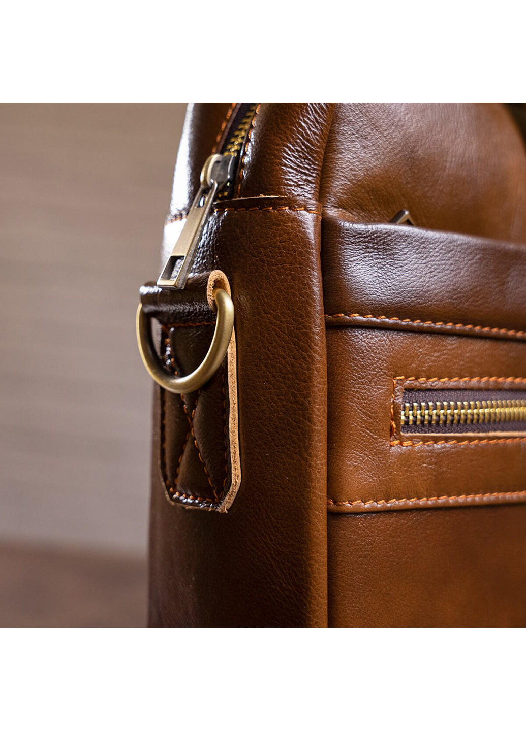 Чоловіча шкіряна сумка 40х30х7 см Vintage (229459117)