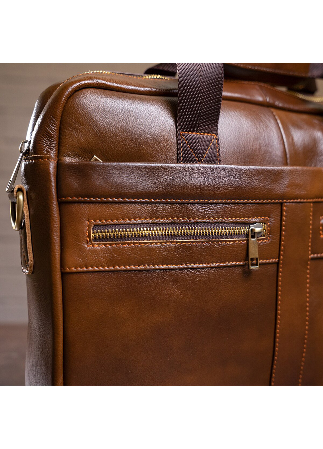 Чоловіча шкіряна сумка 40х30х7 см Vintage (229459117)