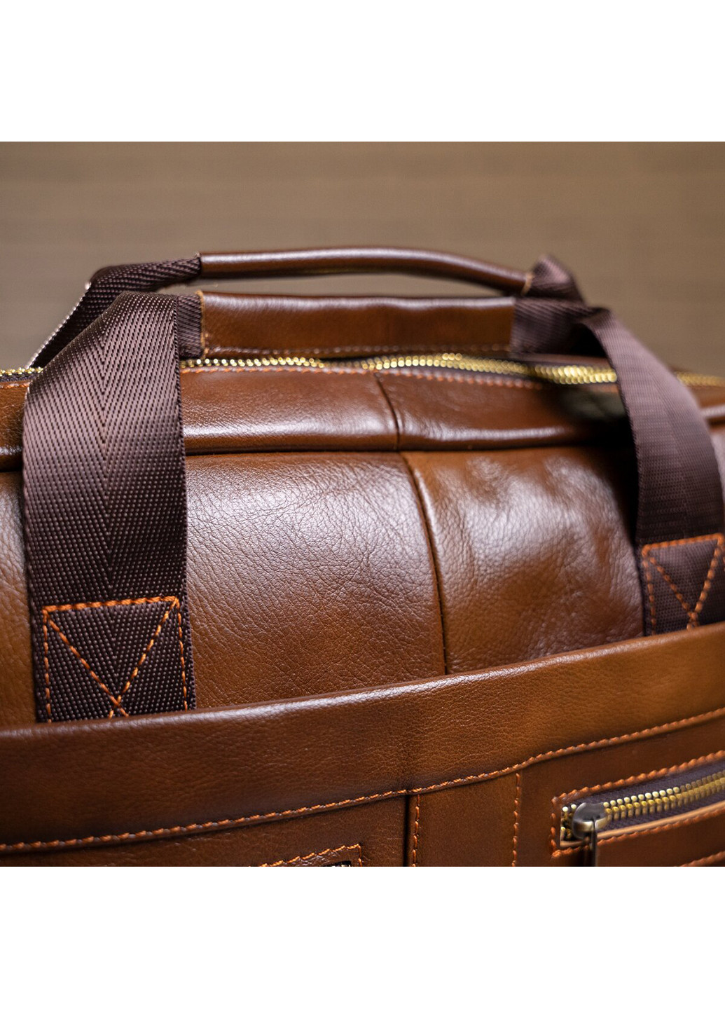 Чоловіча шкіряна сумка 40х30х7 см Vintage (229459117)