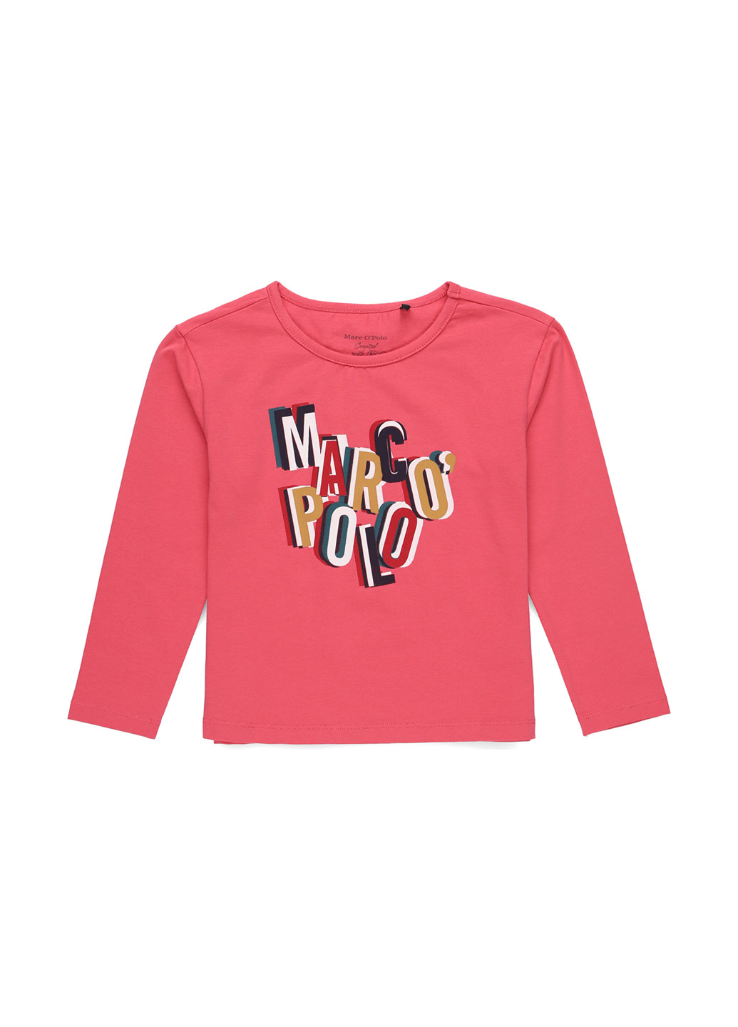 Розовый демисезонный кэжуал лонгслив Marc O'Polo с надписями