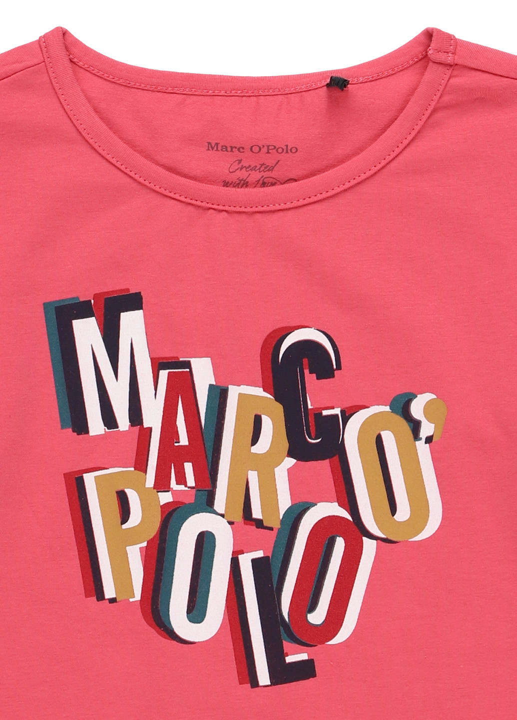 Розовый демисезонный кэжуал лонгслив Marc O'Polo с надписями