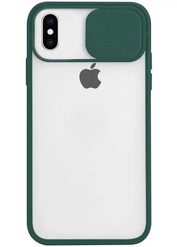 Чехол Camshield mate TPU со шторкой для камеры для iPhone Xr Зеленый No Brand (254091502)