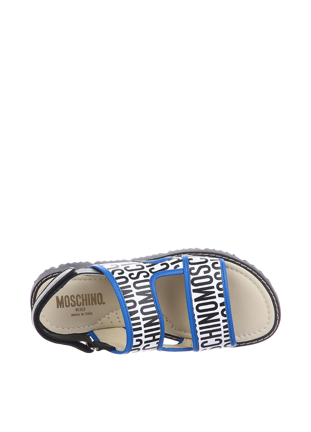 Белые кэжуал сандалии Moschino на липучке