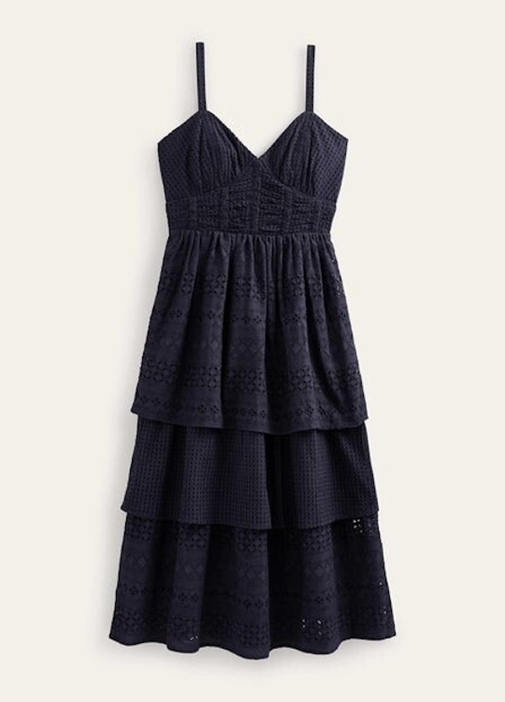 Темно-синее кэжуал платье клеш Boden однотонное