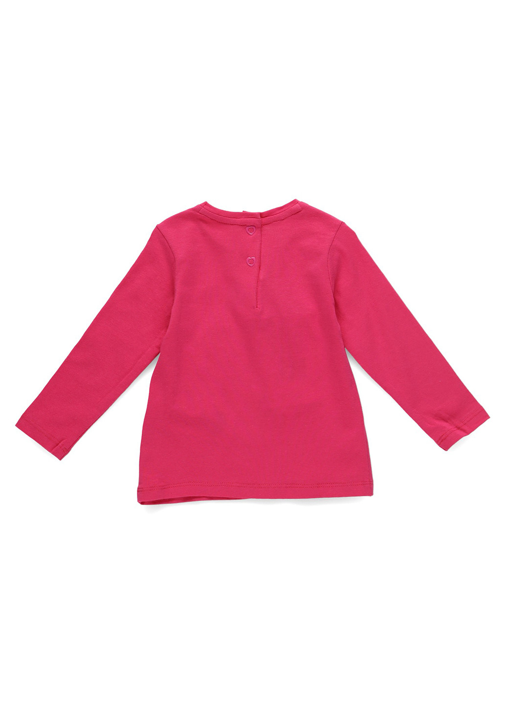 Розовый демисезонный кэжуал лонгслив Chicco с сердечками