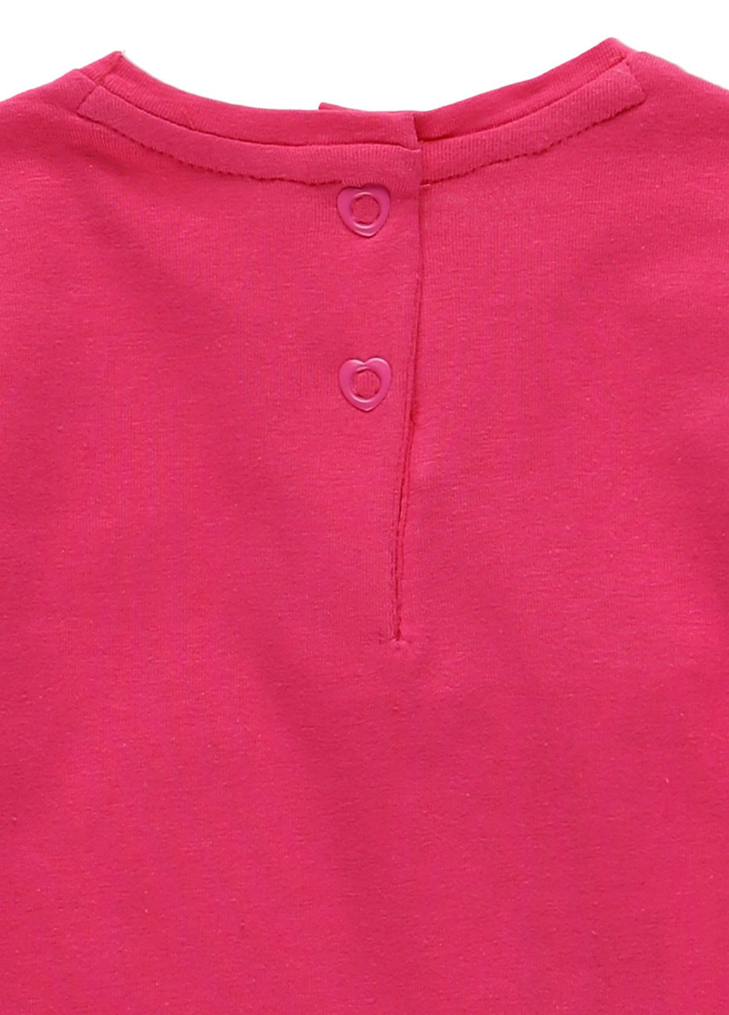 Розовый демисезонный кэжуал лонгслив Chicco с сердечками