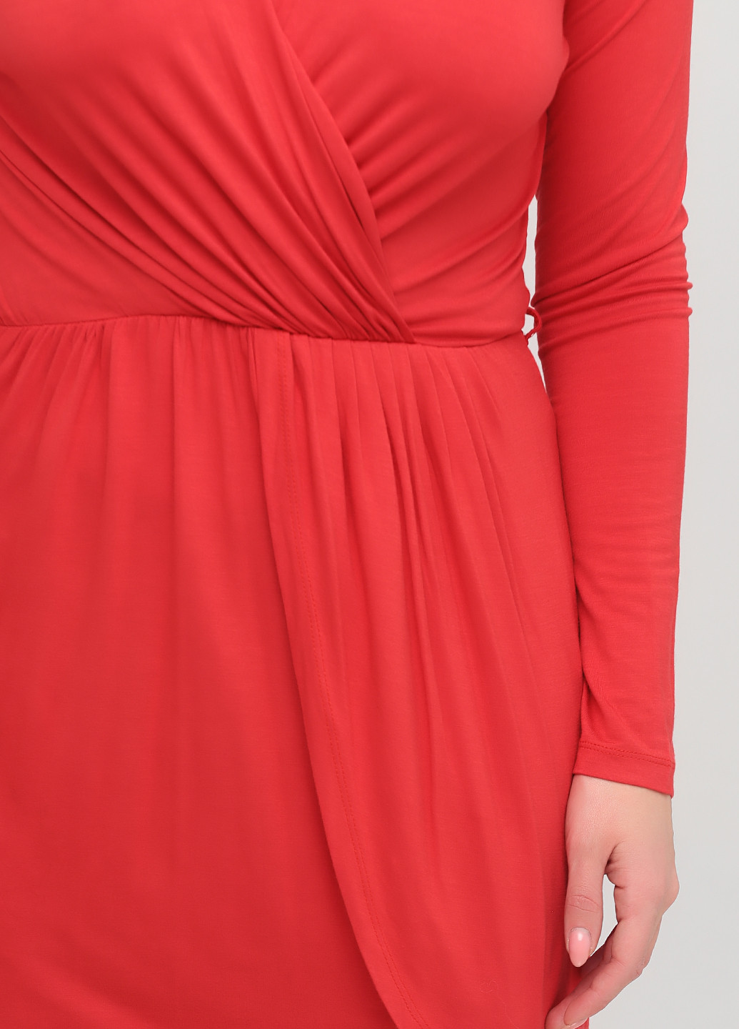 Красное кэжуал платье Asos однотонное