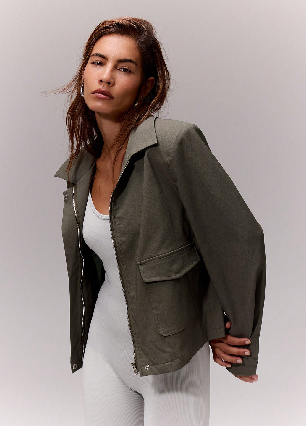 Куртка-рубашка SHEIN (345182156)