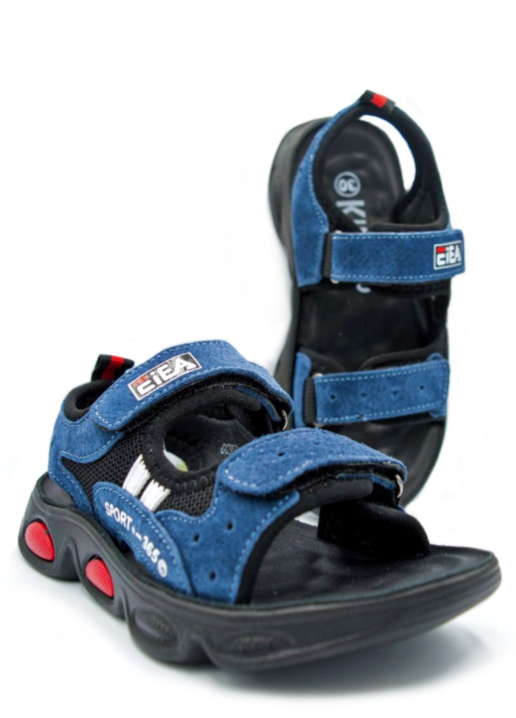 Синие спортивные детские сандалии для мальчика Kimbo-O на липучке